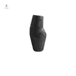 Vase noir et bois, accessoire de décoration chic