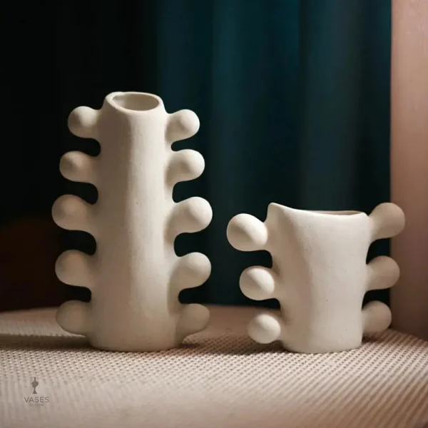 Vase décoratif en céramique pour intérieur contemporain