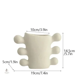 Vase nordique en céramique pour fleurs fraîches