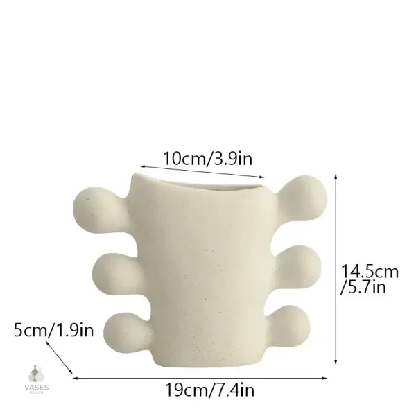 Vase nordique en céramique pour fleurs fraîches