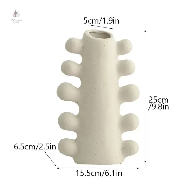 Vase céramique minimaliste, ajout déco stylé