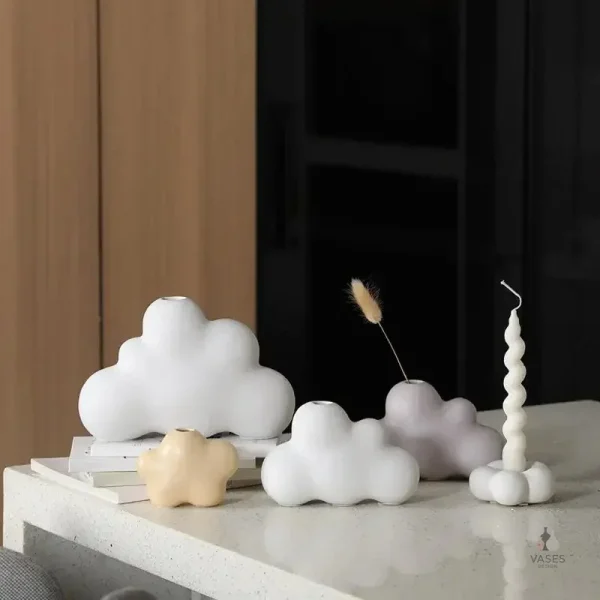 Vase décoratif nuage, style contemporain apaisant