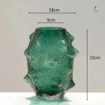 Vase en verre de style minimaliste