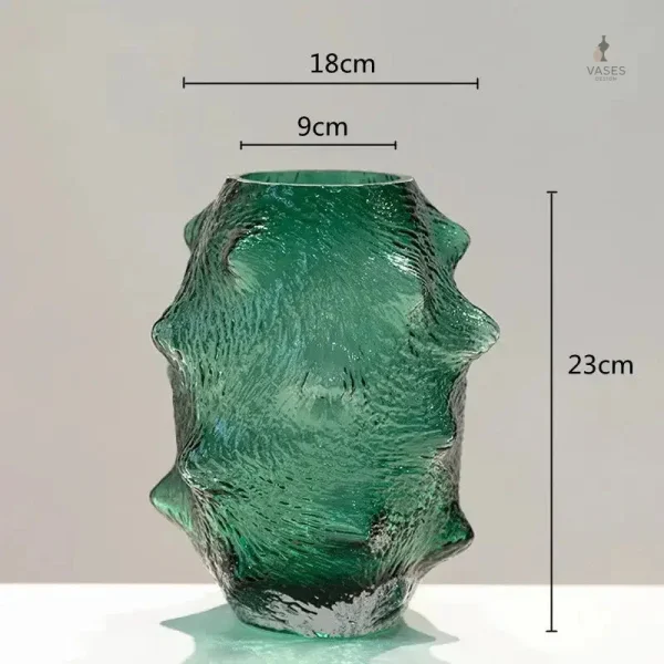Vase en verre de style minimaliste
