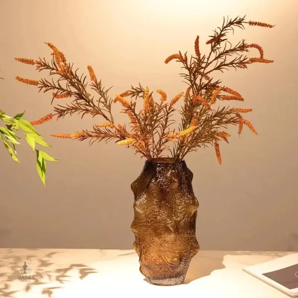 Vase en verre unique et tendance