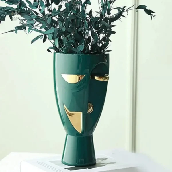 Vase créatif visage, ajout original à votre déco