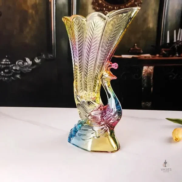 Vase paon créatif, ajout artistique à votre maison