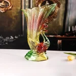 Vase paon original pour fleurs fraîches