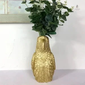Vase décoratif en forme de perroquet