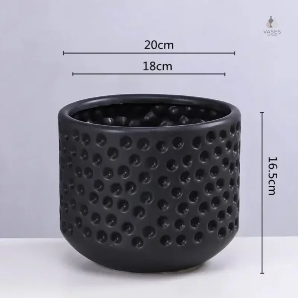 Vase pot en métal, look industriel tendance