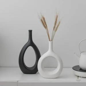 Vase pampa élégant pour fleurs décoratives