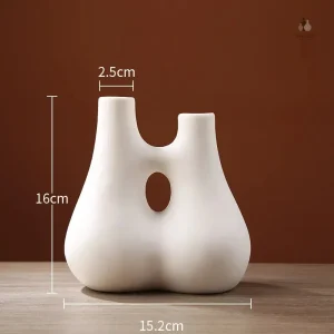 Vase élégant pour fleurs séchées pampa