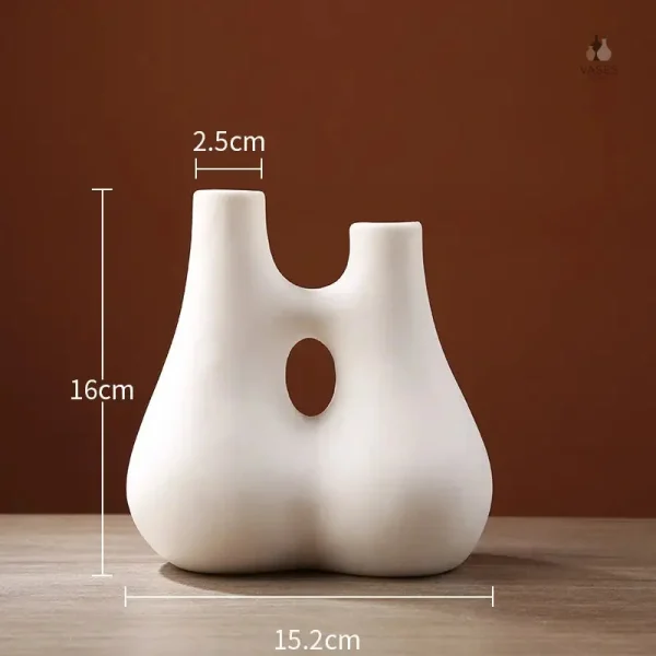 Vase élégant pour fleurs séchées pampa