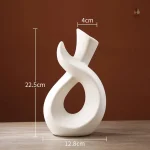 Vase minimaliste pour bouquets pampa