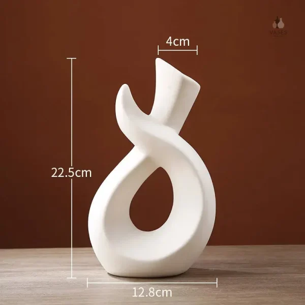 Vase minimaliste pour bouquets pampa