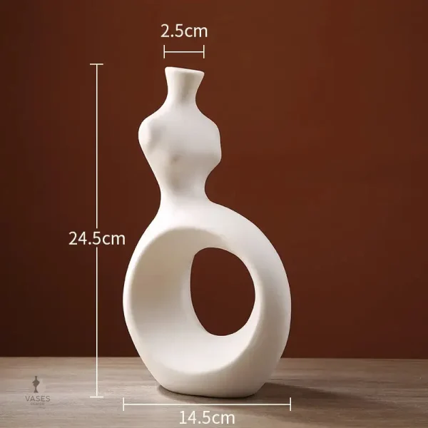 Vase décoratif pour intérieur avec pampas