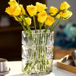 Vase en verre design rectangulaire pour décoration