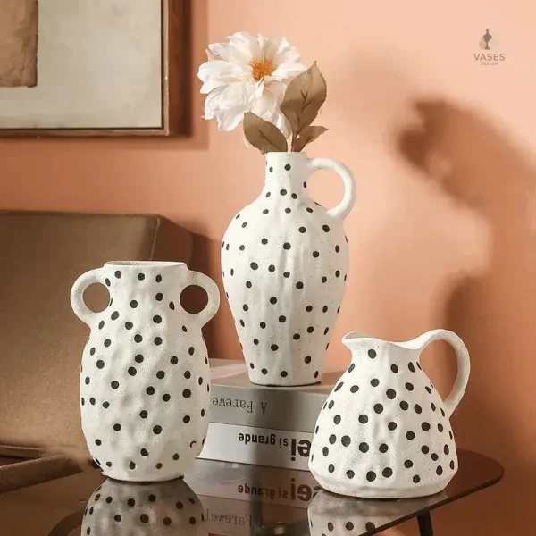 Vase rétro en céramique décorative