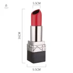 Vase à lèvre rouge, idéal pour bouquets