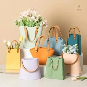 Vase sac à main en céramique stylée
