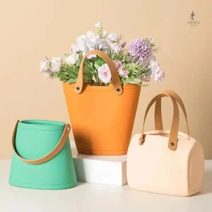 Vase inspiré d'un sac à main chic
