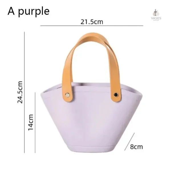 Vase sac à main pour fleurs fraîches