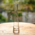 Vase soliflore en verre, accessoire décoratif polyvalent