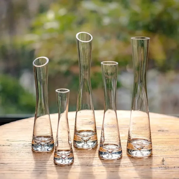 Vase soliflore design contemporain en verre