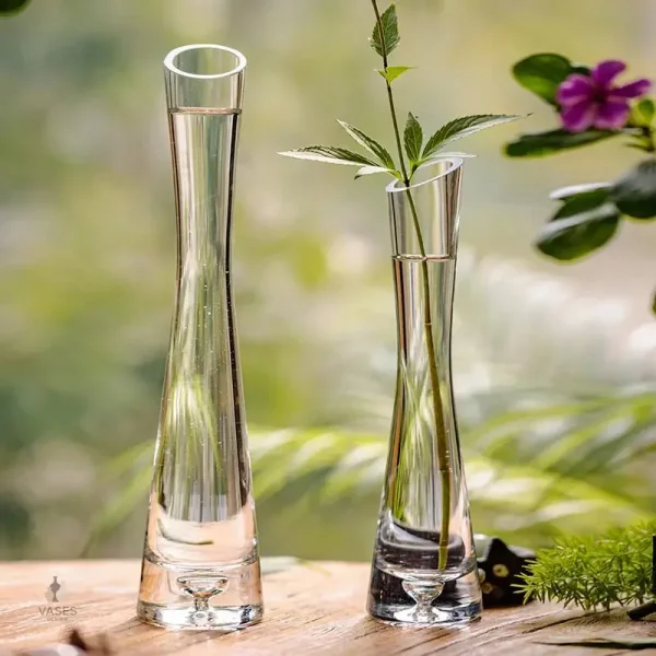 Vase en verre simple pour une décoration épurée