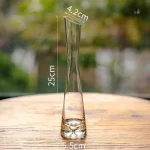 Vase soliflore en verre pour une seule tige