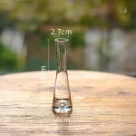 Vase en verre transparent pour un look délicat