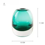 Vase soufflé en verre, accessoire design polyvalent