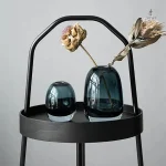 Vase soufflé en verre, parfait pour un centre de table
