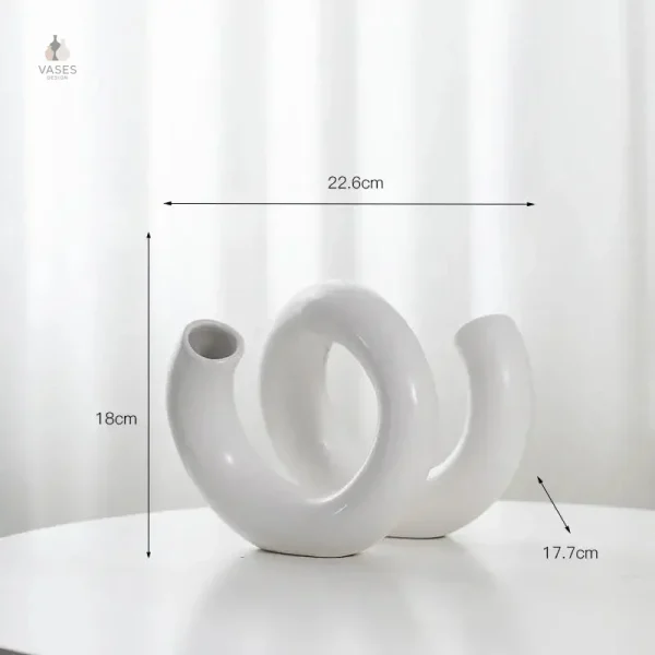 Vase au design unique inspiré des spirales
