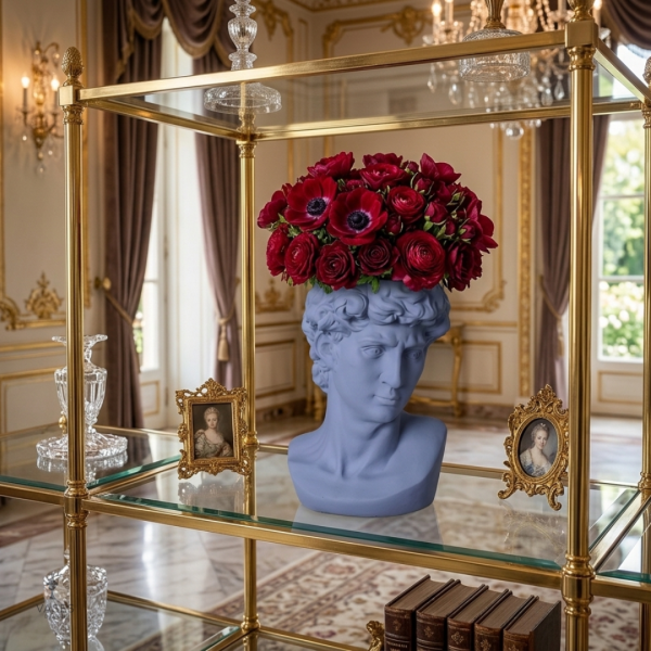 Vase artistique représentant la culture grecque