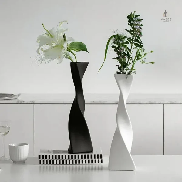 Vase nordique design élégant en céramique