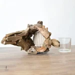 Vase en bois moderne pour décoration intérieure
