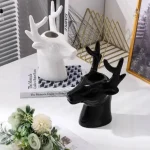 Vase original avec design de tête de cerf