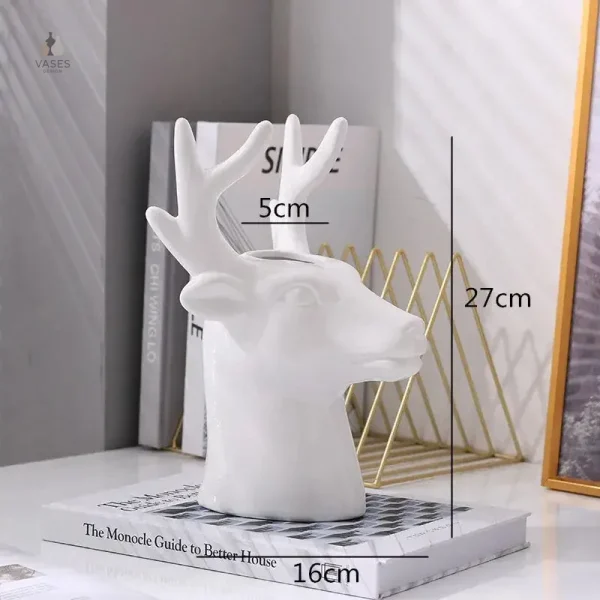 Accessoire déco : vase en forme de cerf