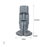Vase décoratif avec motif de visage stylisé