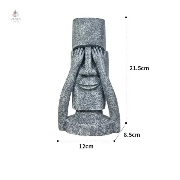Vase en forme de tête pour un style contemporain
