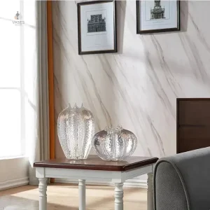 Vase en verre clair, parfait pour mettre en valeur les fleurs