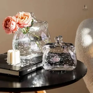Vase transparent original élégant et moderne