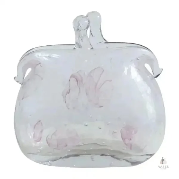 Vase transparent pour bouquets colorés