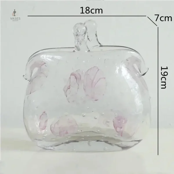 Vase en verre transparent, parfait pour la maison