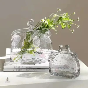 Élément décoratif en verre clair