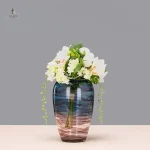 Vase bleu pour décoration intérieure