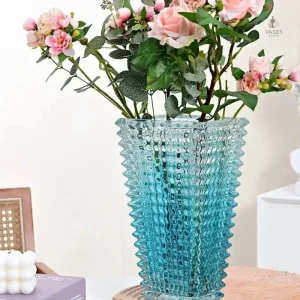 Vase en verre de couleur vibrante pour décoration intérieure