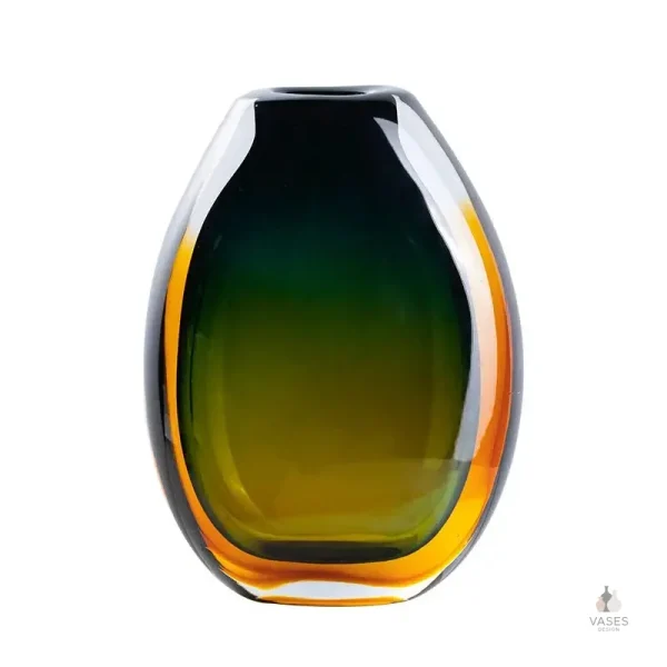 Vase en verre soufflé unique