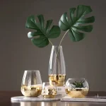 Vase en verre transparent élégant et moderne